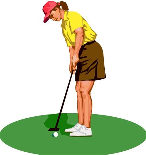 clip art woman golfer - Clip Art Library