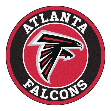 FANMATS NFL Atlanta Falcons Black 2 ft. Round Area Rug-17950 - The Home ...