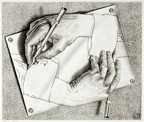 JooHee Yoon’s “Drawing Hands with A.I. (After M. C. Escher)” | The New Yorker