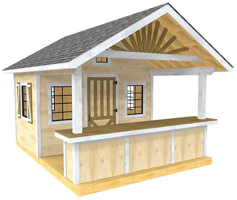 Wooden shed plan with bar and gable roof | Building a shed, Wooden sheds, Shed plans