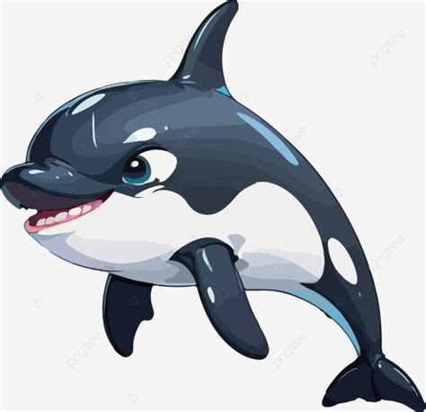 Orca Whale Cartoon Clipart, Orca, Fish, Whale PNG Transparent Image and ...