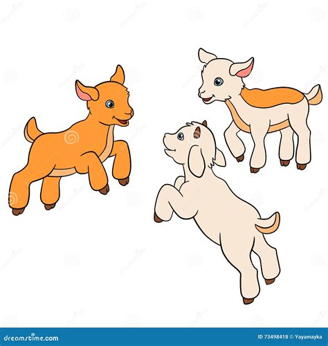 Three Goats Graphite Drawing Stock Photography | CartoonDealer.com #185048174