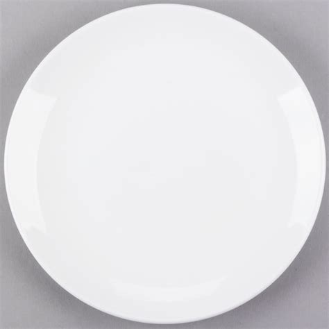 Bright White Coupe Entrée Plates | Stella + Co.