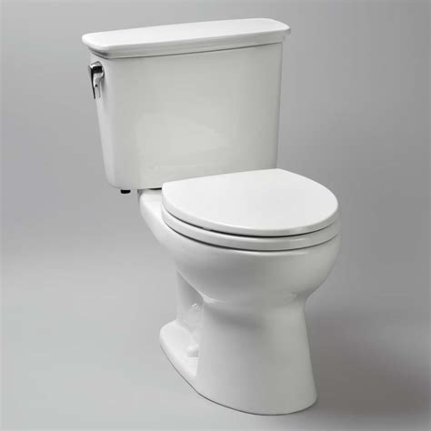 TOTO Eco Drake Transitional Two-Piece Round Toilet, 1.28 GPF | Free ...