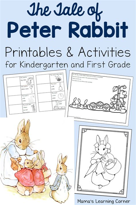 The Tale of Peter Rabbit Printables - Mamas Learning Corner