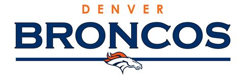 Denver Broncos Text Logo PNG Transparent, Denver Broncos Png