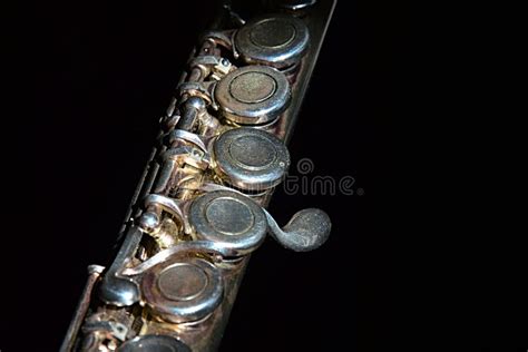 Detail of Transverse Flute on Sheet of Music Stock Photo - Image of ...