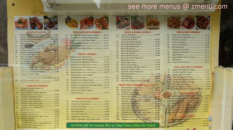 Menu at Wong's House fast food, Calne