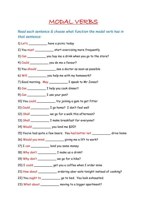 Modal Verbs interactive and downloadable worksheet. You can do the ...