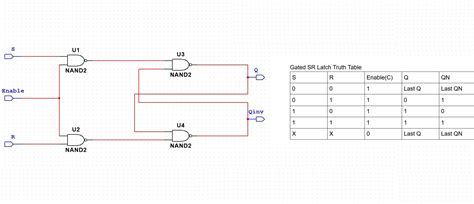 Simulation of Gated SR latch using multisim tool - Circuit Generator