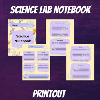 Science Lab Notebook by Science Discovery Den | TPT