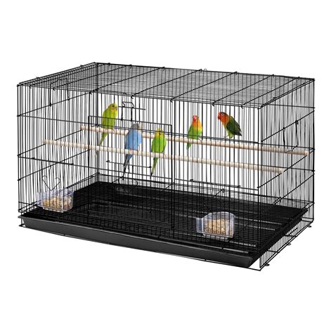 Yaheetech 30-inch Rectangle Breeding Flight Parakeet Bird Cage for ...