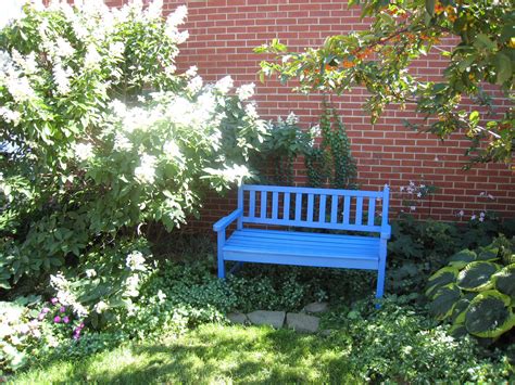 Blue Bench Free Stock Photo - Public Domain Pictures
