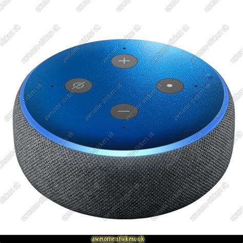 Amazon Echo Dot 3 stickers skins 015 - BLUE - Awesome Stickers UK