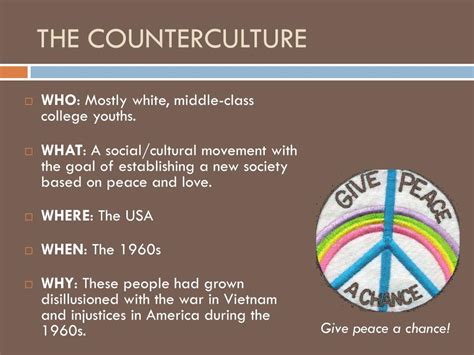 PPT - CULTURE AND COUNTERCULTURE PowerPoint Presentation, free download - ID:1877248