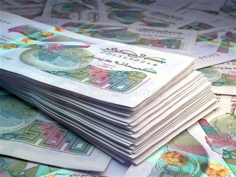 Algerian Money. Algerian Dinar Banknotes. 500 DZD Dinars Bills Stock Photo - Image of invest ...