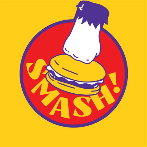an image of a sandwich with the word smash on it