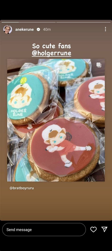 "So cute"- Holger Rune's mother Aneke on fans making customized cookies ...