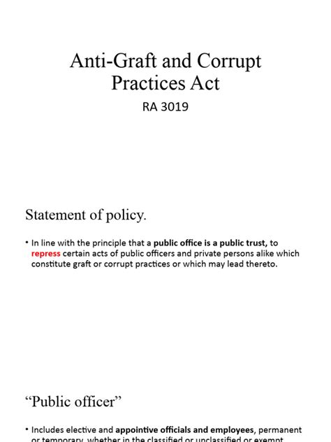 Anti-Graft and Corrupt Practices Act | PDF | Common Law | Justice