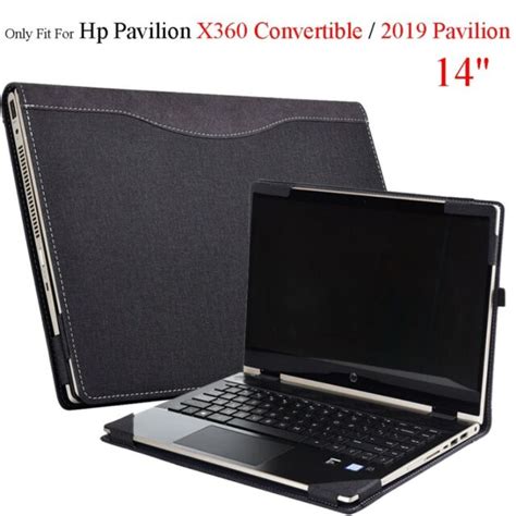 For HP 2019 Pavilion/Pavilion X360 Convertible 14" PU Leather Laptop ...