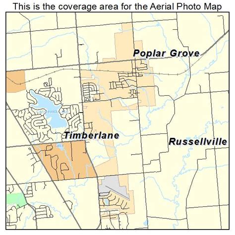 Aerial Photography Map of Poplar Grove, IL Illinois