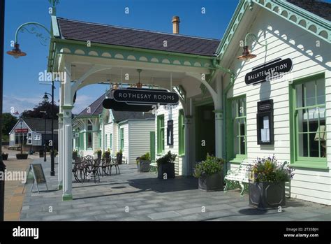 Famous historic Ballater Railway Station (rebuilt after fire) at ...