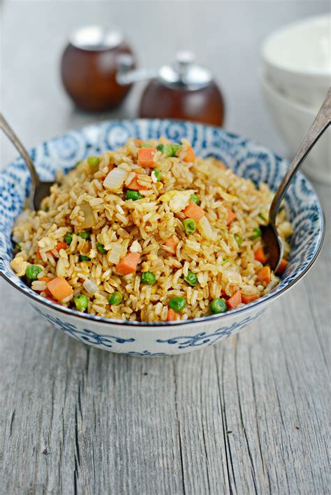 Easy Vegetable Fried Brown Rice with Egg - Simply Scratch