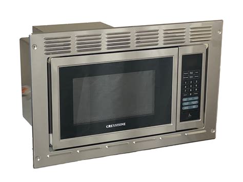 Greystone Rv Camper Microwave 0.9 Cu Ft Stainless Steel W/ Trim Kit ...