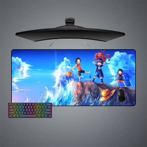 One Piece Sea Design Mouse Pad XL Size PC Gaming Desk Mat