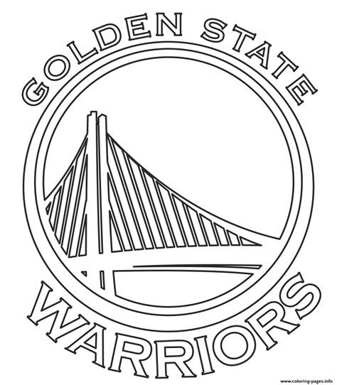 Warriors Logo Coloring Page Coloring Pages