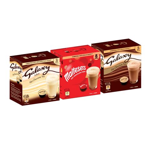 Galaxy, Galaxy White & Maltesers Hot Chocolate - Dolce Gusto Compatible ...