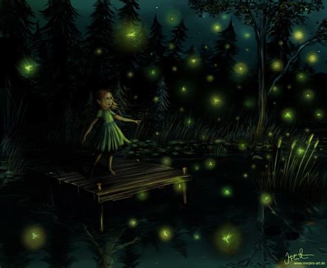 ~Fireflies~ | Firefly, Whimsical art, Enchanted wood