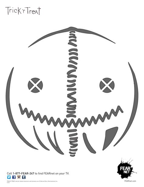 Printable Trick Or Treat Pumpkin Stencil