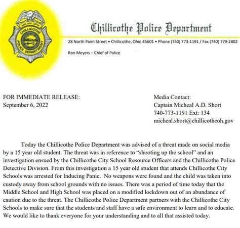 Chillicothe Police Department