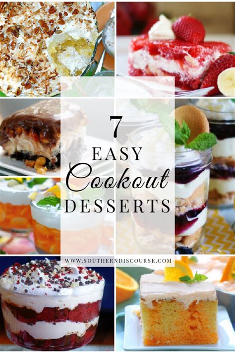 Saturday Seven- Easy Cookout Desserts - Southern Discourse