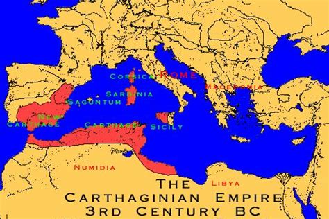 The Carthaginian Empire 3rd century BC | Map, Factory photography, Carthage