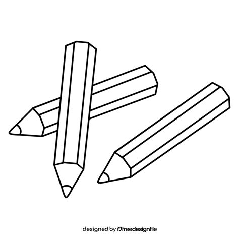 Color pencil drawing black and white clipart free download