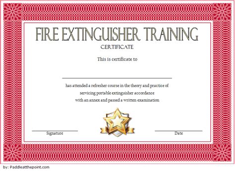 Create Stunning Fire Extinguisher Certificate Templates