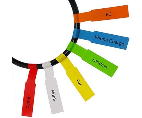 P-Touch Cable Labels Cable Flag Label Maker – Ruilabels