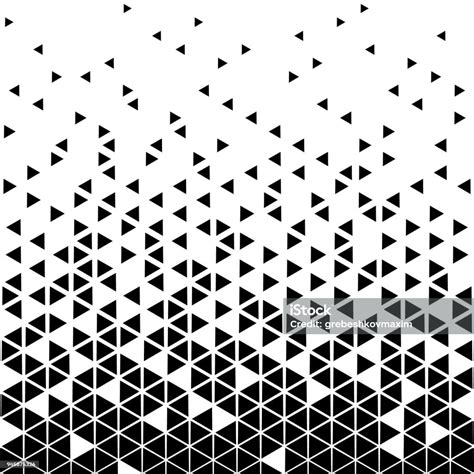 Halftone Triangle Pattern Stock Illustration - Download Image Now ...