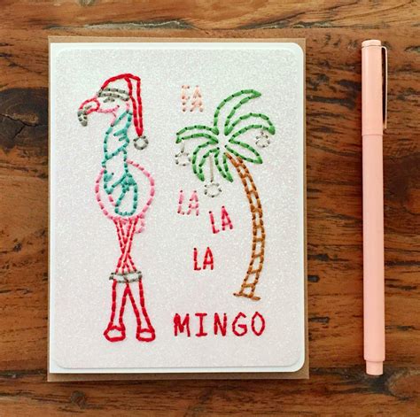 Flamingo Christmas Card | The Cole Card Company