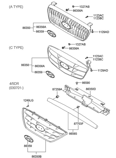 86350-2D501 Genuine Hyundai Radiator Grille Assembly, Lower