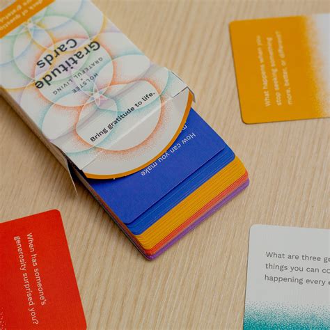 Gratitude Cards | A gratitude card deck of questions and examples to inspire grateful living ...