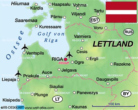 Ogre Latvia Map