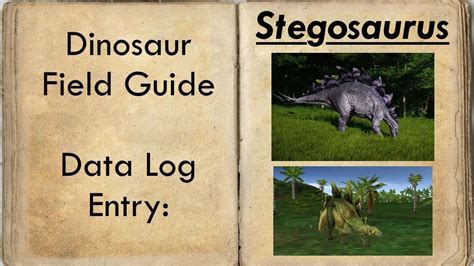 Stegosaurus: Habitat and Facts - YouTube
