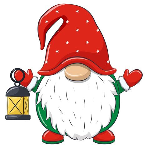 Christmas Gnome Clipart EPS PNG JPEG Nordic Gnome New Year | Etsy ...