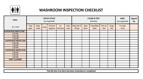 How to make a Restroom Cleaning Schedule in Excel? Download this Restroom C… | Cleaning ...