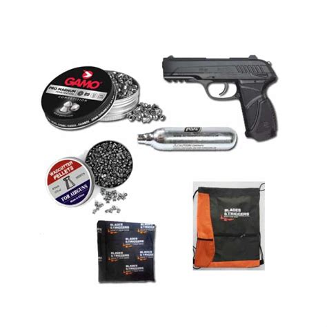 GAMO PT-85 BLACK 4.5MM PELLET PISTOL COMBO