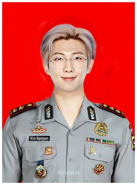 🐥 on Twitter: "… " Kim Namjoon, Rapmon, Bts Taehyung, Police Uniforms, Bts Rap Monster, Korean ...