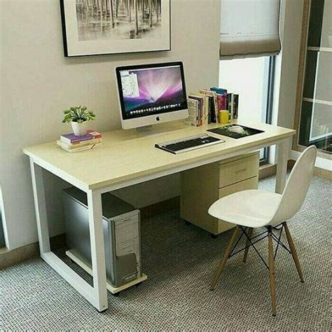 Jual meja kerja 120 x 60 modern design meja belajar workstation table - Kota Tangerang Selatan ...